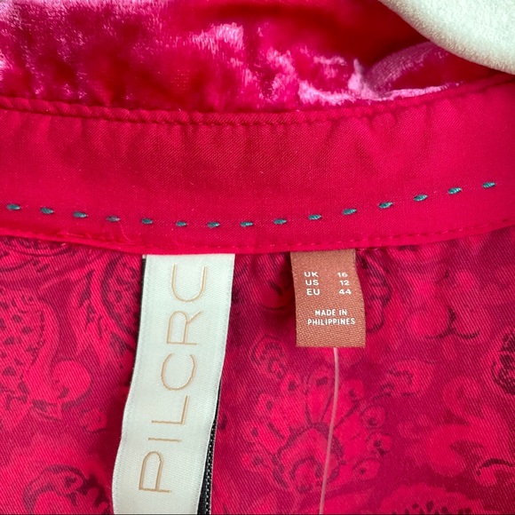 PINK VELVET BLOUSE - Picture 3 of 7